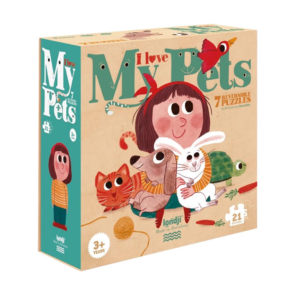 LONDJI PUZZLE I LOVE MY PETS - 7 IN 1 PZ003U