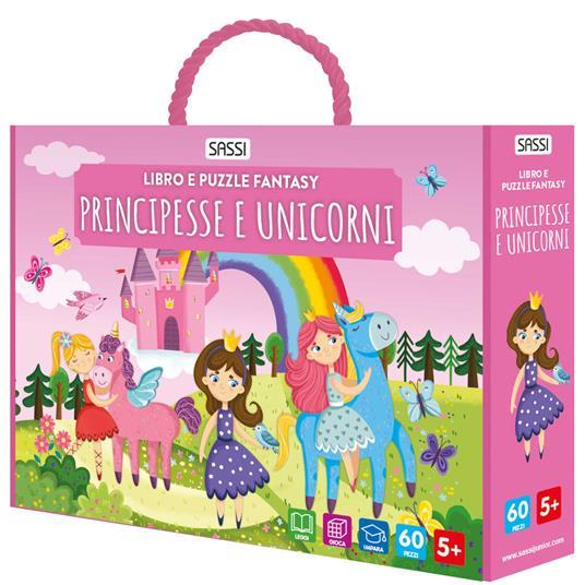 SASSI EDITORE SHAPED PUZZLE FANTASY - PRINCIPESSE E UNICORNI (AA.VV.)
