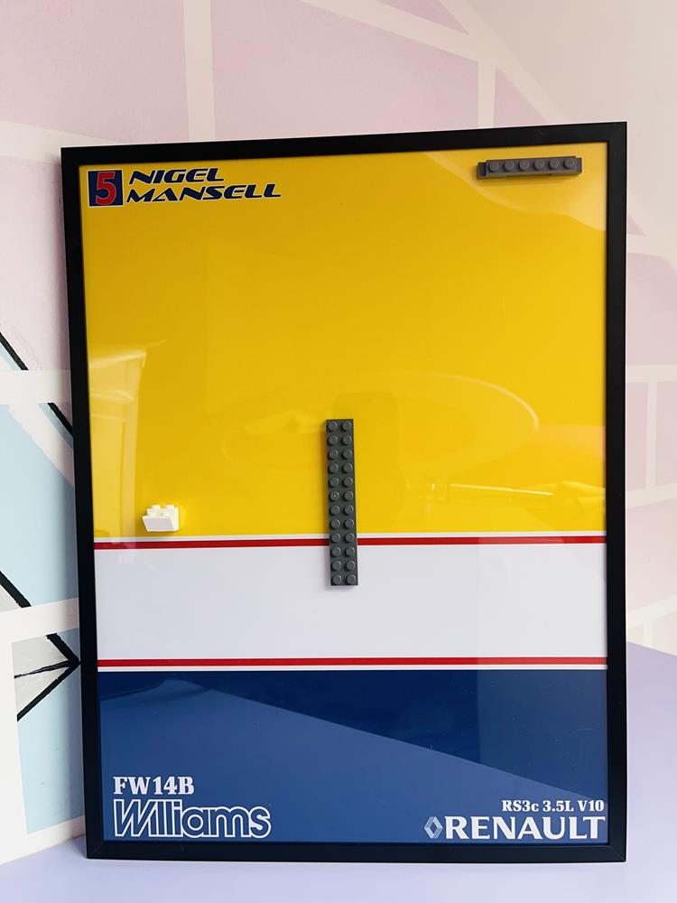 BRICK FRAME VINTAGE FRAME – WILLIAMS FW14B | NIGEL MANSELL (LEGO® 10353) - NERA