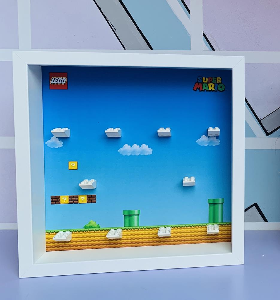 BRICK FRAME SERIE 1 SUPER MARIO 71361 DISPLAY CLASSIC FRAME - BIANCA