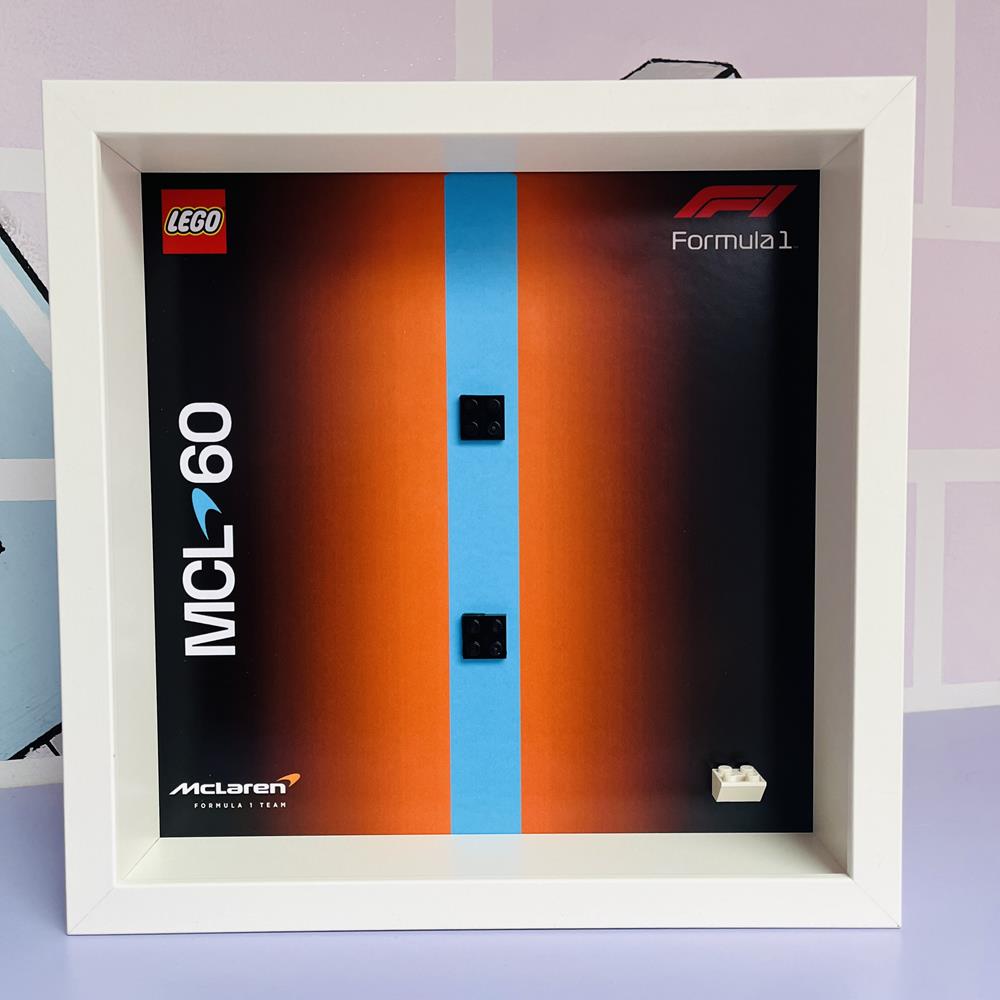 BRICK FRAME CORNICE CLASSIC FRAME PER SET LEGO SPEED CHAMPIONS 76919 MCL60 - BIANCA