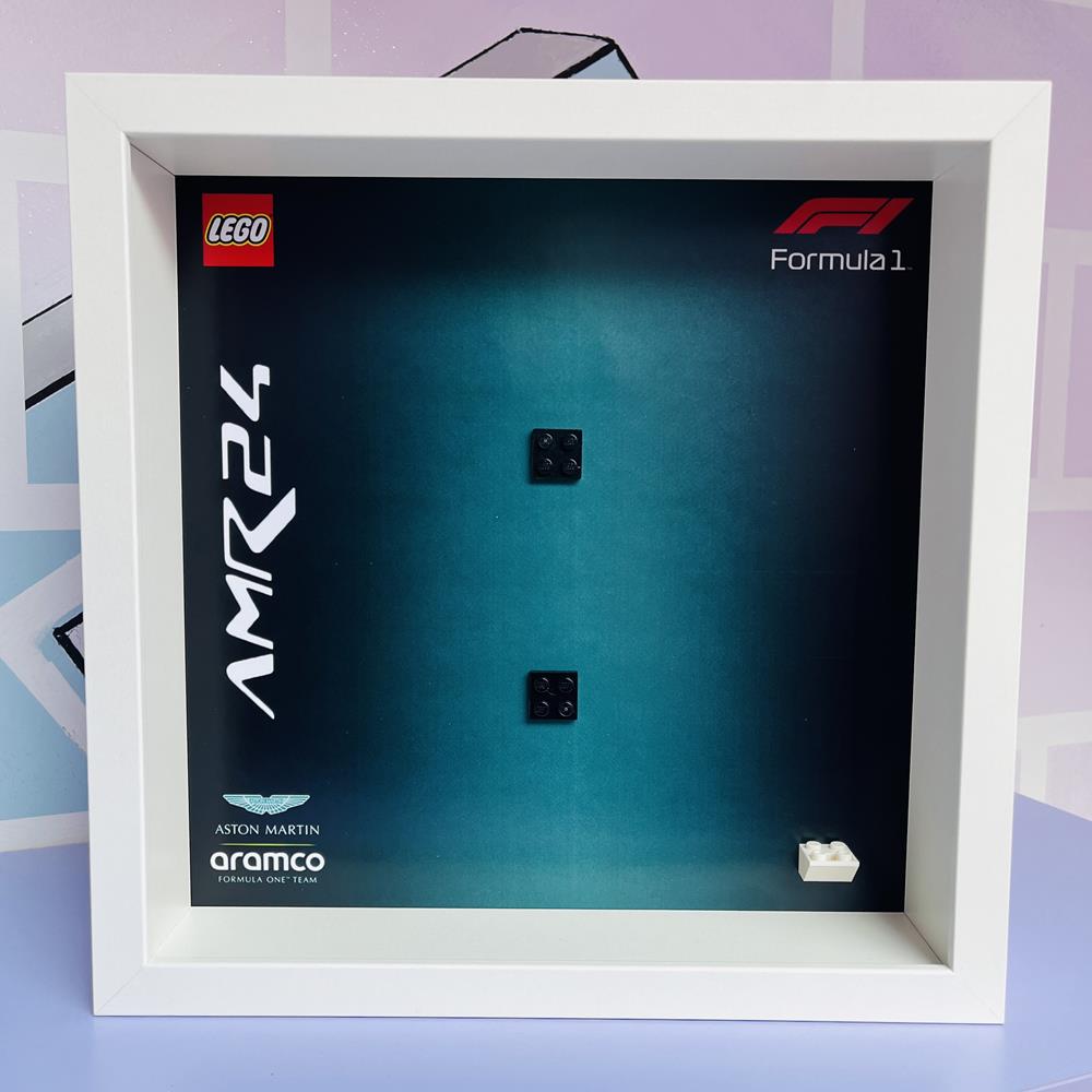 BRICK FRAME CORNICE CLASSIC FRAME PER SET LEGO SPEED CHAMPIONS 77245 - BIANCA