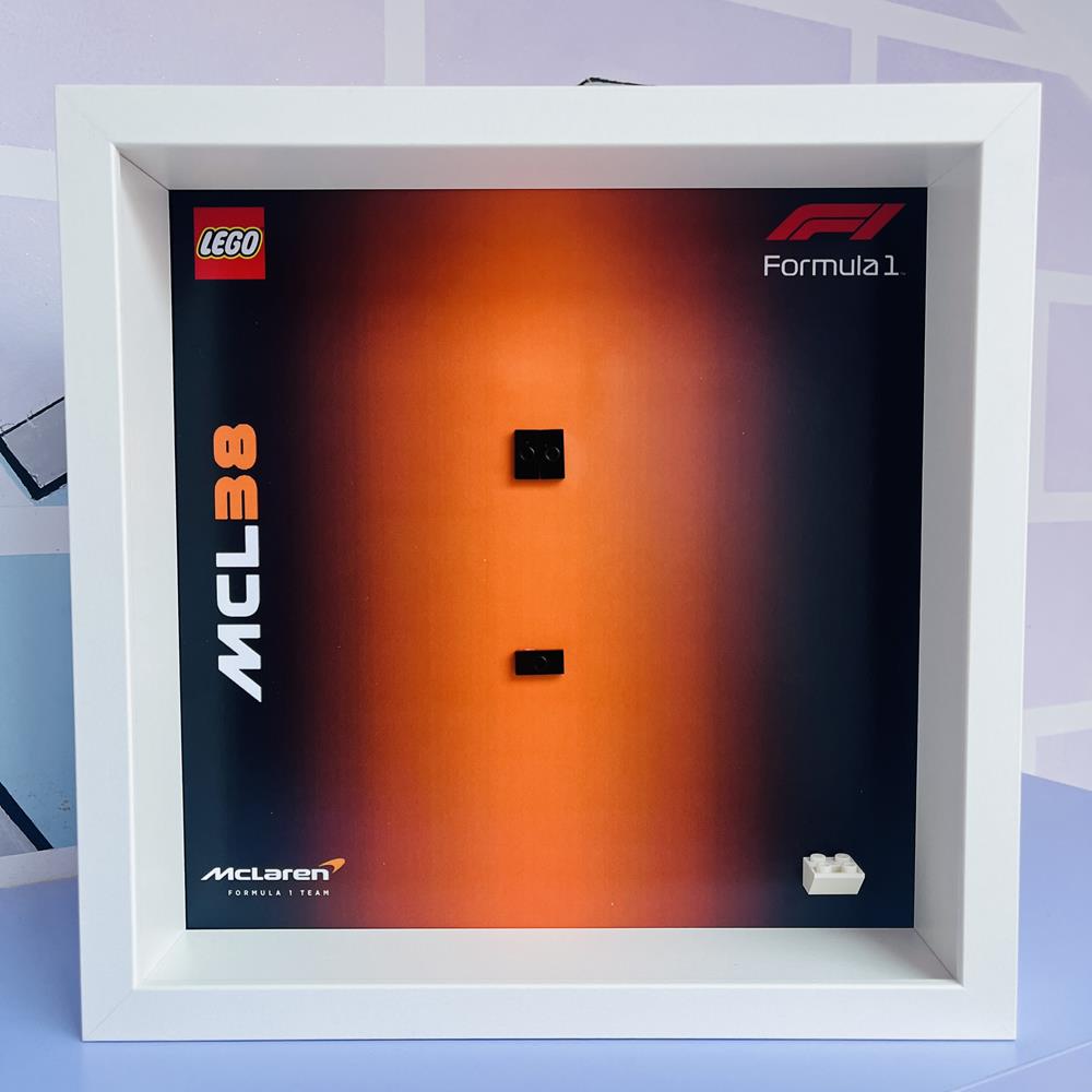 BRICK FRAME CORNICE CLASSIC FRAME PER SET LEGO SPEED CHAMPIONS 77251 - BIANCA