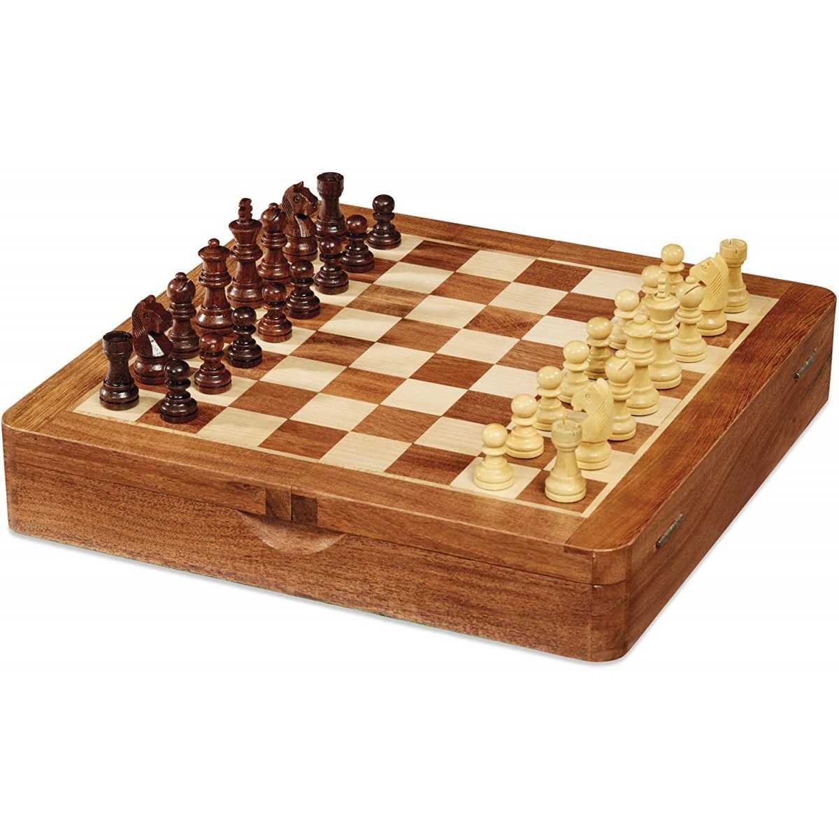 Scacchiera Magnetica in Legno per Bambini Adulti con Scacchi Legno,Scacchiera  Portatile Scacchi Magnetici Giochi Intelligente Set da Viaggio per Bambini  6 7 8 9 10 Anni, 28.8 * 28.8 * 2.3 cm – Giochi e Prodotti per l'Età  Evolutiva